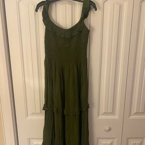 Express Olive Green Maxi Dress